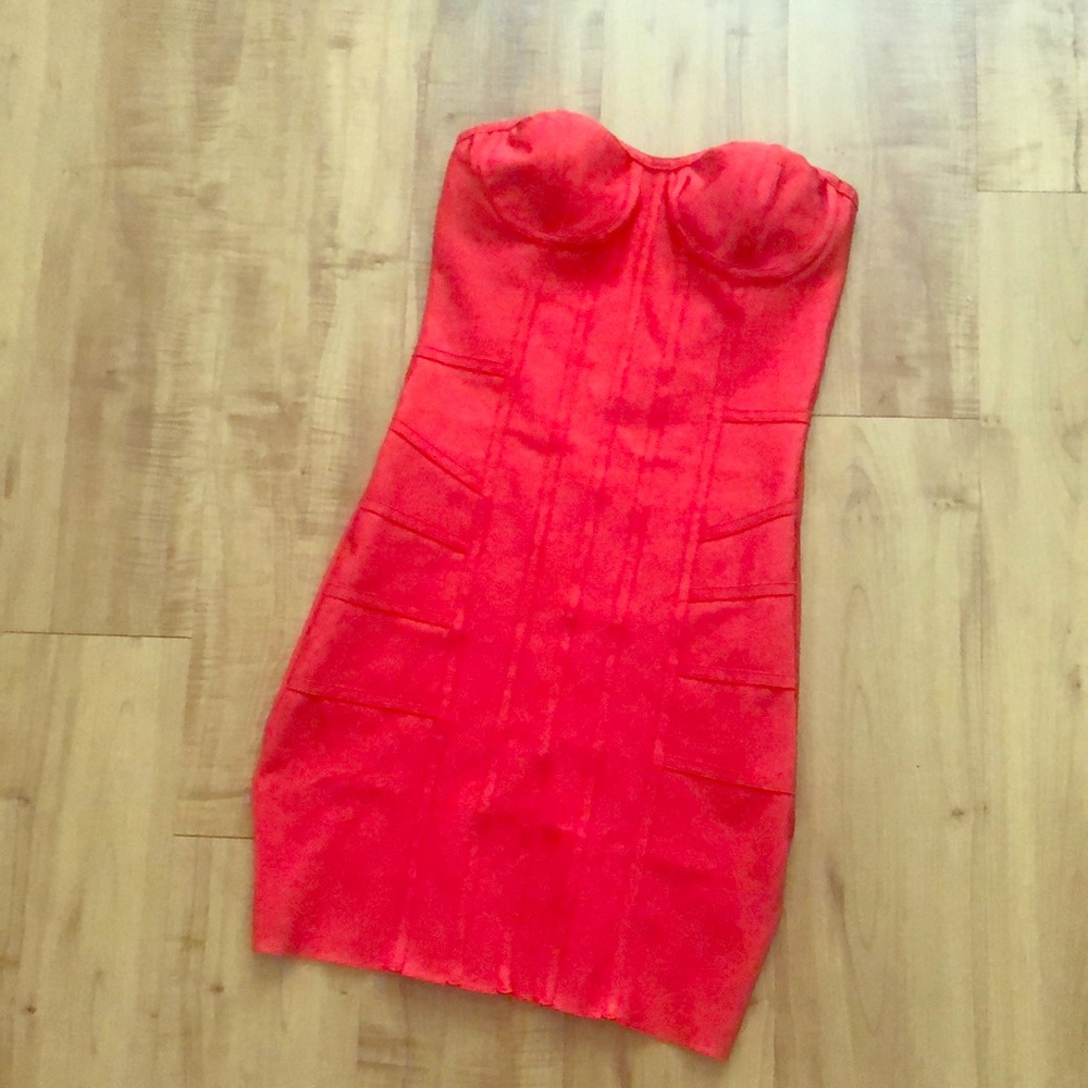Red cocktail dress